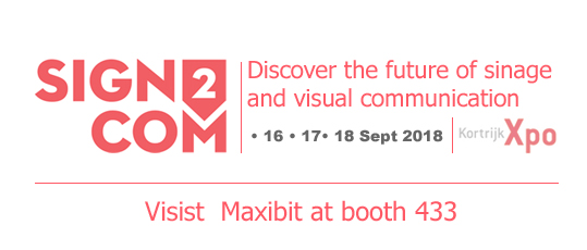 Meet us at SIGN2COM 2018